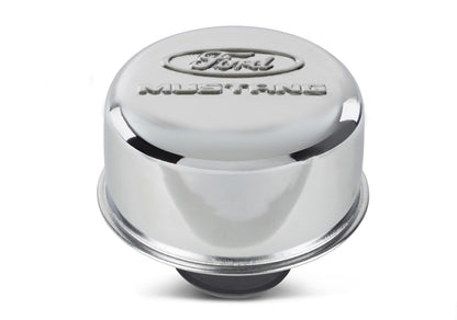 Ford Racing Chrome Breather Cap w/ Ford Mustang Logo 302-220