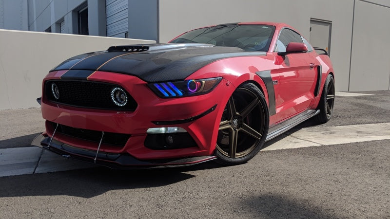 Oracle 15-17 Ford Mustang V6/GT/Shelby Dynamic DRL Upgrade w/ Halo Kit - ColorSHIFT - Dynamic - eliteracefab.com