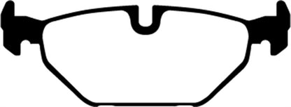EBC 99-01 Saab 9-5 2.3 Turbo (Aero) Yellowstuff Rear Brake Pads - eliteracefab.com
