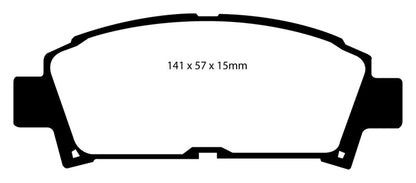 EBC 93-95 Toyota MR2 2.0 Turbo Redstuff Front Brake Pads - eliteracefab.com