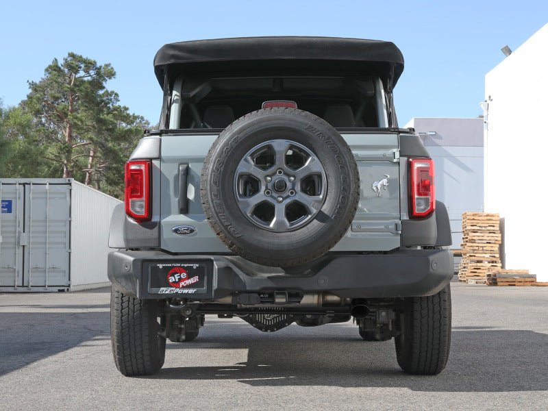 aFe Apollo GT 3in 409 SS Cat-Back Exhaust 2021 Ford Bronco L4-2.3L (t)/V6-2.7L (tt) w/ Black Tip - eliteracefab.com