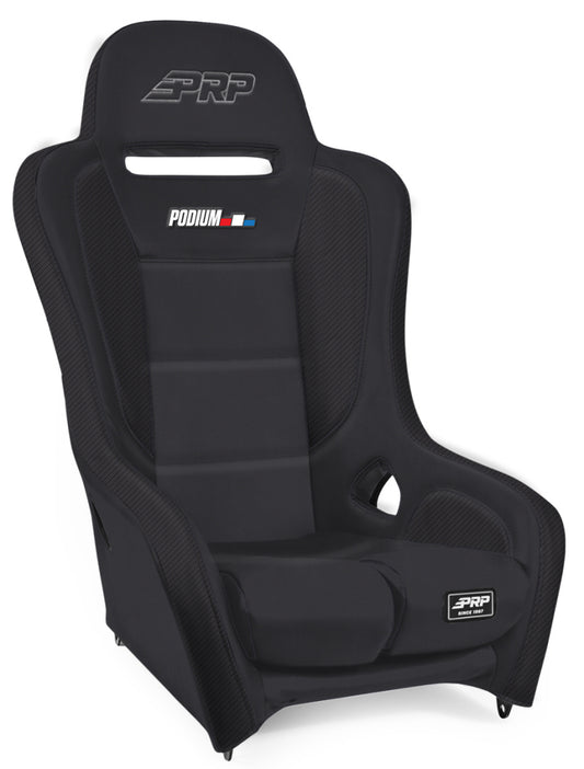 PRP Podium Elite Suspension Seat- Black Vinyl - Black A9101-201