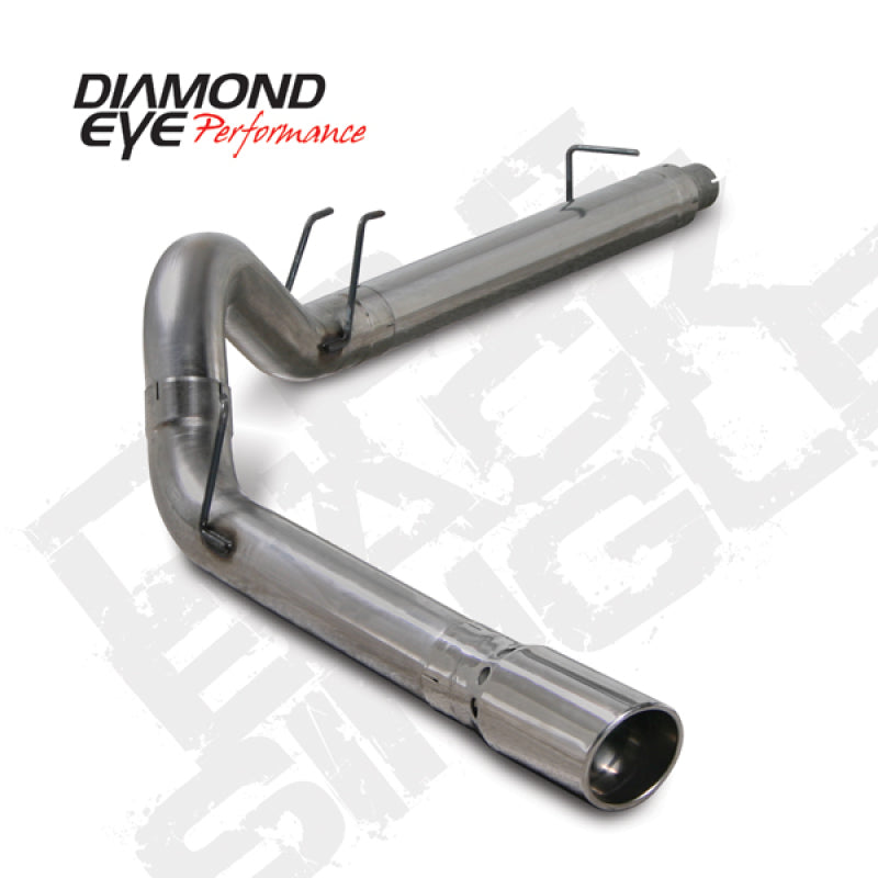 Diamond Eye KIT 5in DPF-BACK SGL SS 08-09 6 4L F250-F350 PCKGD BX46X14X14OD EL-PL Diamond Eye Performance