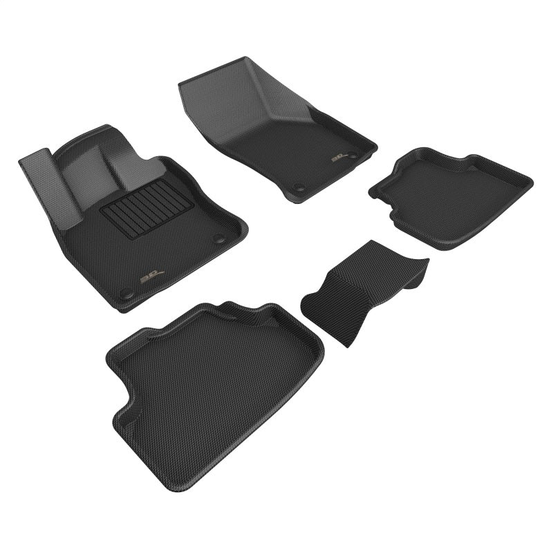 3D Maxpider L1VW12201509 21-23 Volkswagen Golf Gti/Golf R Kagu Floor Mat- Black R1 R2 3D MAXpider