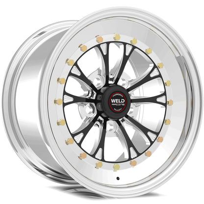 Weld Vitesse 15x15 / 5x4.75 BP / 7.5in. BS Black Wheel - Non-Beadlock