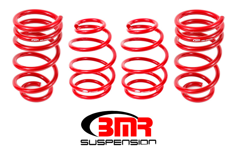 BMR SET 1.4"/1" LOWERING SPRINGS - RED (10-15 CAMARO V8) - eliteracefab.com