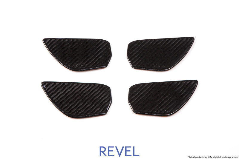 Revel GT Dry Carbon Door Trim Inner Handles (FL/FR/RL/RR) 16-18 Honda Civic - 4 Pieces - eliteracefab.com