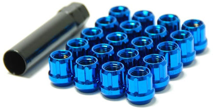 WHEEL MATE MUTEKI OPEN END LUG NUTS – BLUE 12×1.25 - eliteracefab.com