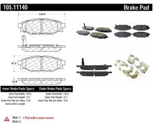 Load image into Gallery viewer, POSIQUIET 08-10 WRX CERAMIC DELUXE PLUS REAR BRAKE PADS FMSI D1114, 105.11140 - eliteracefab.com