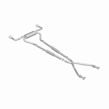 MagnaFlow 14 Infiniti Q50 V6 3.7L Cat-Back Polished Stainless Tips Dual Split Rear Exit Exhaust Magnaflow