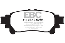 Load image into Gallery viewer, EBC 13+ Lexus GS350 3.5 RWD Yellowstuff Rear Brake Pads - eliteracefab.com