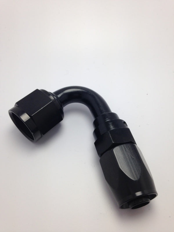 Fragola -6AN x 120 Degree Pro-Flow Hose End - Black - eliteracefab.com