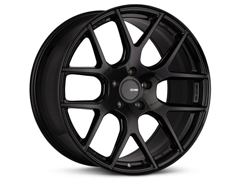 Enkei XM-6 18x8 5x120 40mm Offset 72.6mm Bore Gloss Black Wheel Enkei