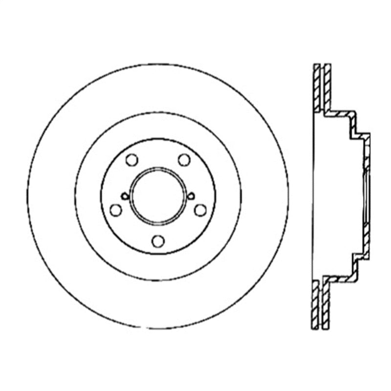 StopTech Power Slot 06-07 WRX / 05-08 LGT Rear Left Slotted Rotor - eliteracefab.com