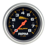 Autometer Pro-Cycle Gauge Tach 2 5/8in 8K Rpm 2&4 Cylinder Black