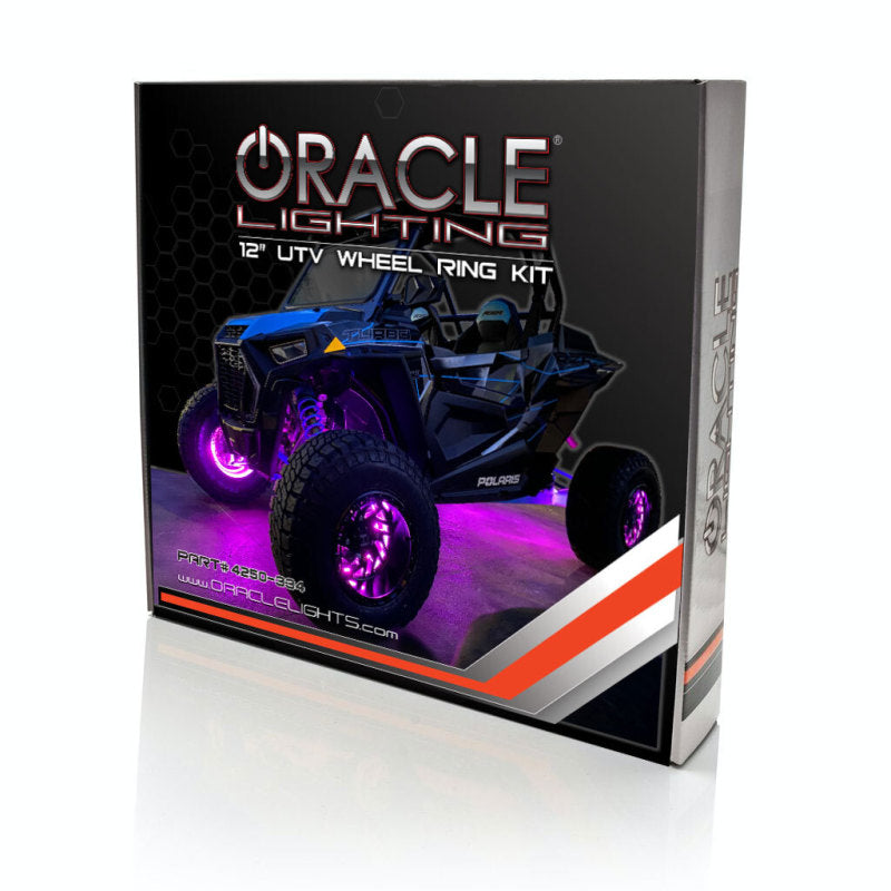 Oracle LED Illuminated Wheel Rings for UTV/ATV & SXS Vehicles - ColorSHIFT w/o Controller