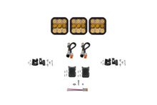 Load image into Gallery viewer, Diode Dynamics SS5 Sport Universal CrossLink 3-Pod Lightbar - Yellow Combo