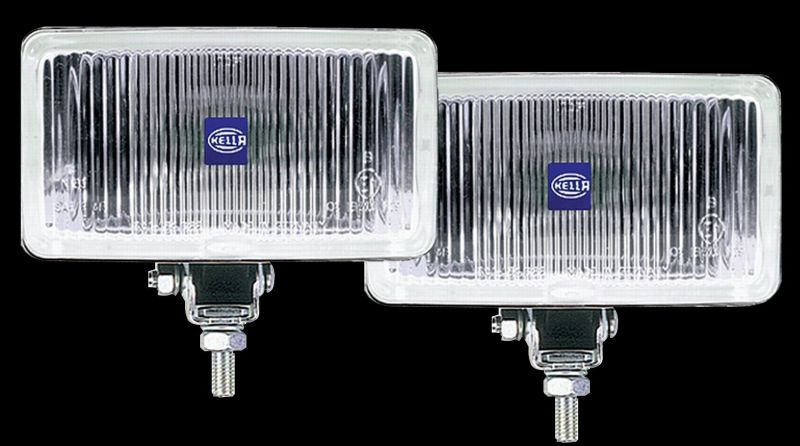 Hella 450 H3 12V SAE/ECE Fog Lamp Kit Clear - Rectangle (Includes 2 Lamps) - eliteracefab.com