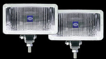 Load image into Gallery viewer, Hella 450 H3 12V SAE/ECE Fog Lamp Kit Clear - Rectangle (Includes 2 Lamps) - eliteracefab.com