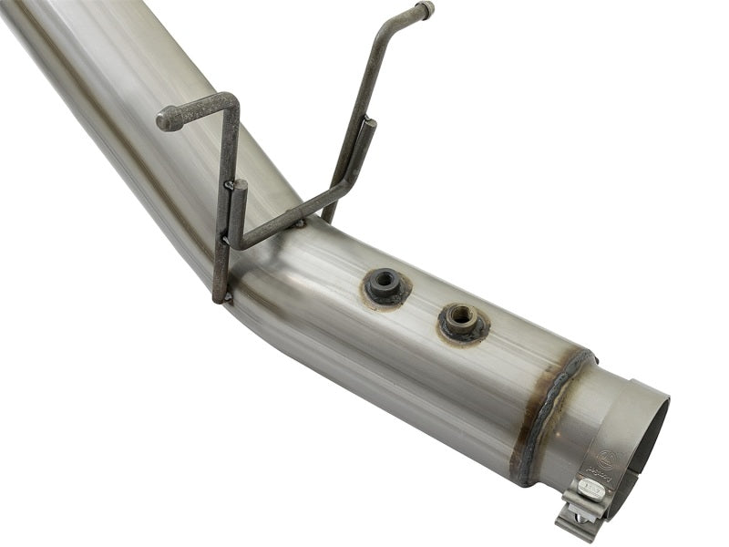 aFe ATLAS 5in DPF-Back Aluminized Steel Exhaust System w/Polished Tips 2017 GM Duramax 6.6L (td) L5P aFe