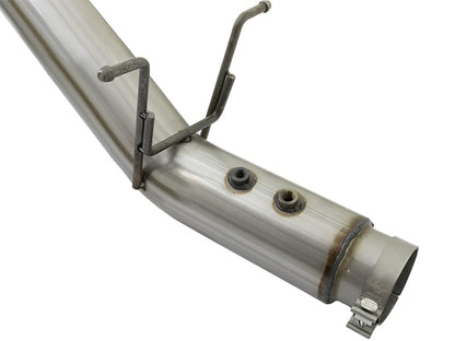 aFe ATLAS 5in DPF-Back Aluminized Steel Exhaust System w/Polished Tips 2017 GM Duramax 6.6L (td) L5P aFe