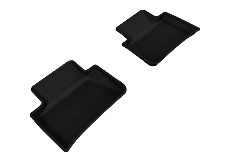3D MAXpider L1PO01421509 2014-2019 Porsche Macan Kagu 2nd Row Floormats - Black 3D MAXpider