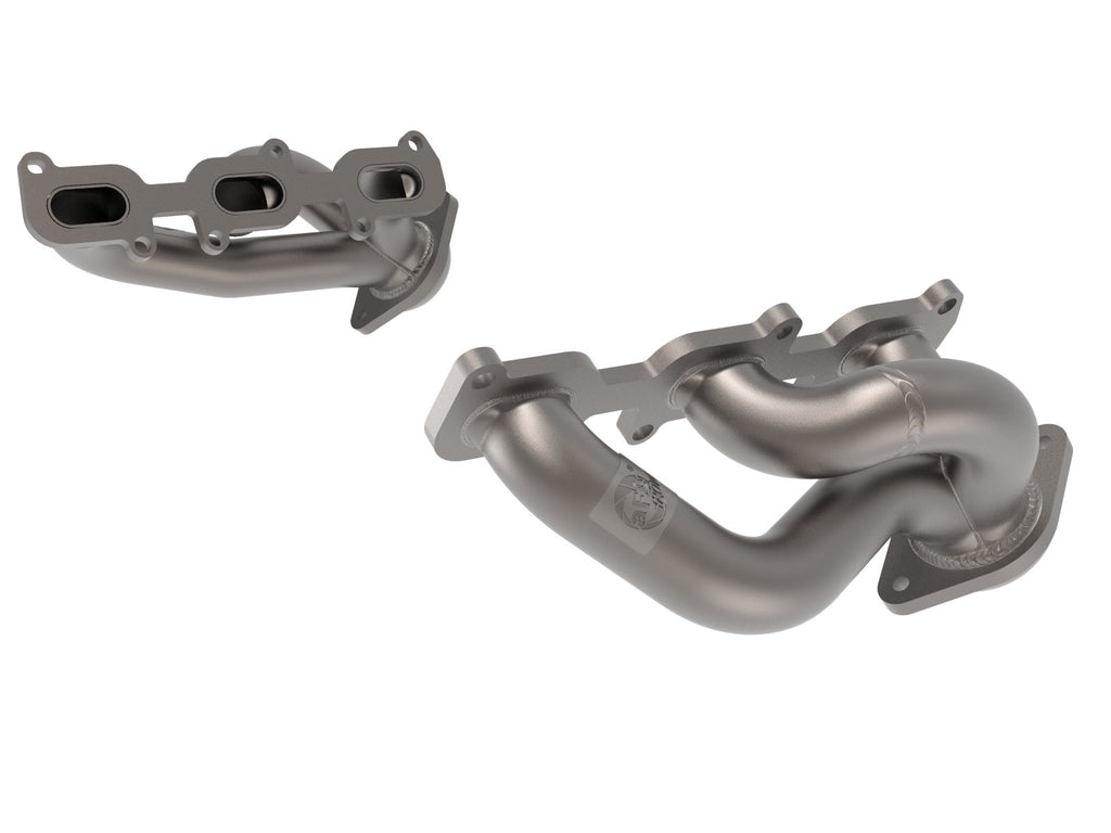 aFe Twisted Steel Shorty Header 11-17 Ford Mustang V6-3.7L - Titanium Coat Finish - eliteracefab.com