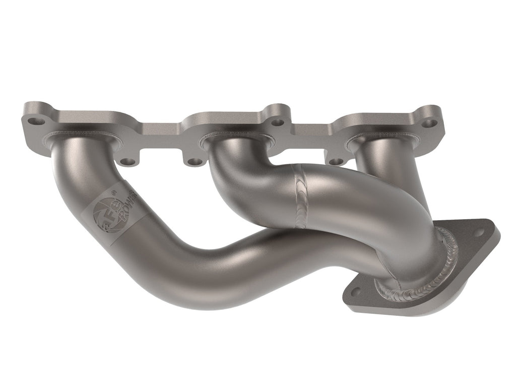 aFe Twisted Steel Shorty Header 11-17 Ford Mustang V6-3.7L - Titanium Coat Finish - eliteracefab.com