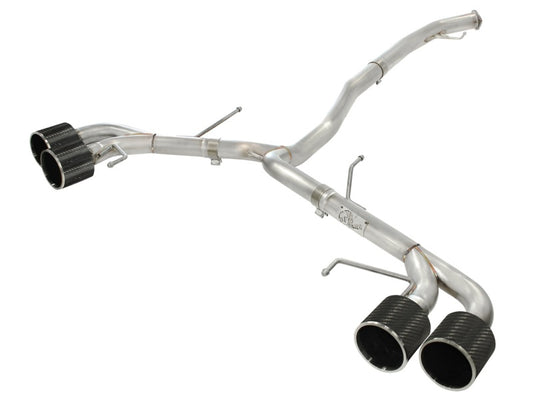 aFe Takeda 3in SS Exhaust Cat-Back 09-14 Nissan GTR V6 3.8L Carbon Fiber Tips aFe