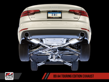 Load image into Gallery viewer, AWE Tuning Audi B9 A4 Touring Edition Exhaust Dual Outlet - Diamond Black Tips (Includes DP) - eliteracefab.com