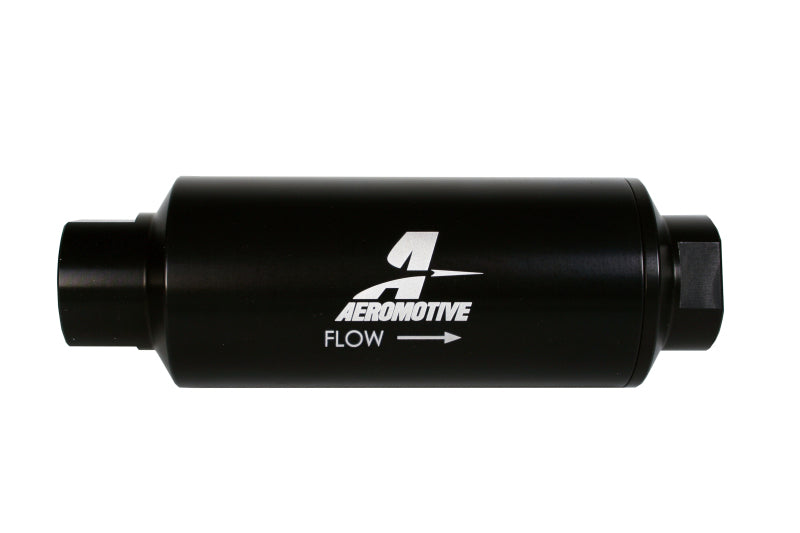 Aeromotive Fuel Filter 10 Micron ORB-12 Microglass Black - eliteracefab.com