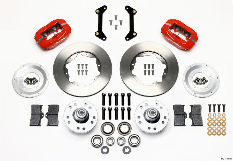Wilwood Forged Dynalite Front Kit 11.00in Red 79-87 GM G Body Wilwood