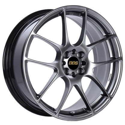 BBS RF 18x7.5 4x100 ET48 Diamond Black Wheel -70mm PFS/Clip Required BBS