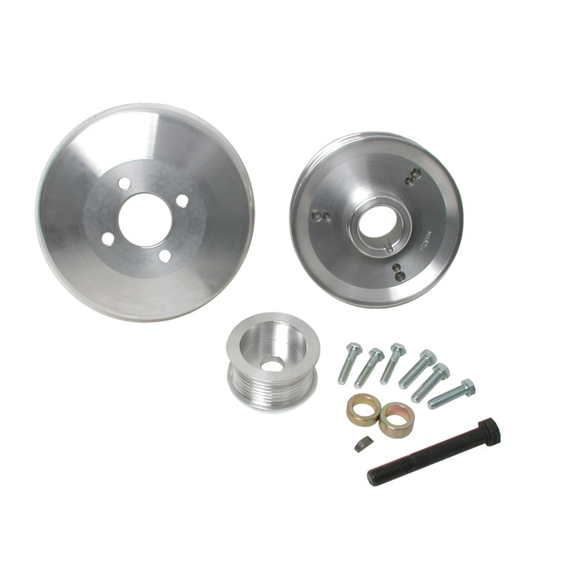 BBK 97-04 Ford F150 Expedition 4.6 5.4 Underdrive Pulley Kit - Lightweight CNC Billet Aluminum (3pc) - eliteracefab.com