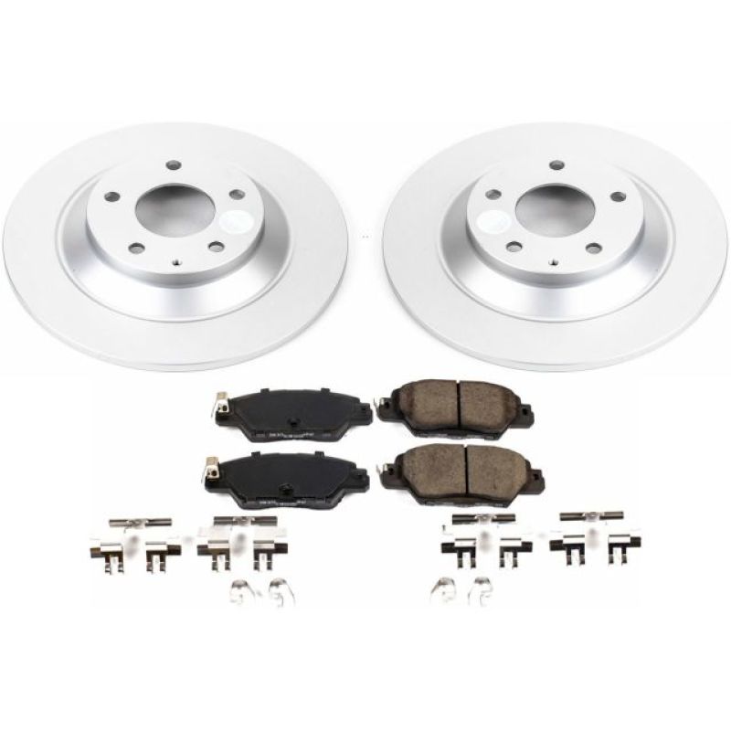 Power Stop 16-18 Mazda CX-5 Rear Z17 Evolution Geomet Coated Brake Kit - eliteracefab.com