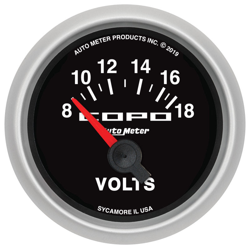 Autometer 52mm 18V Electric Voltmeter Chevrolet COPO Camaro 880874