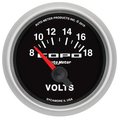 Autometer 52mm 18V Electric Voltmeter Chevrolet COPO Camaro