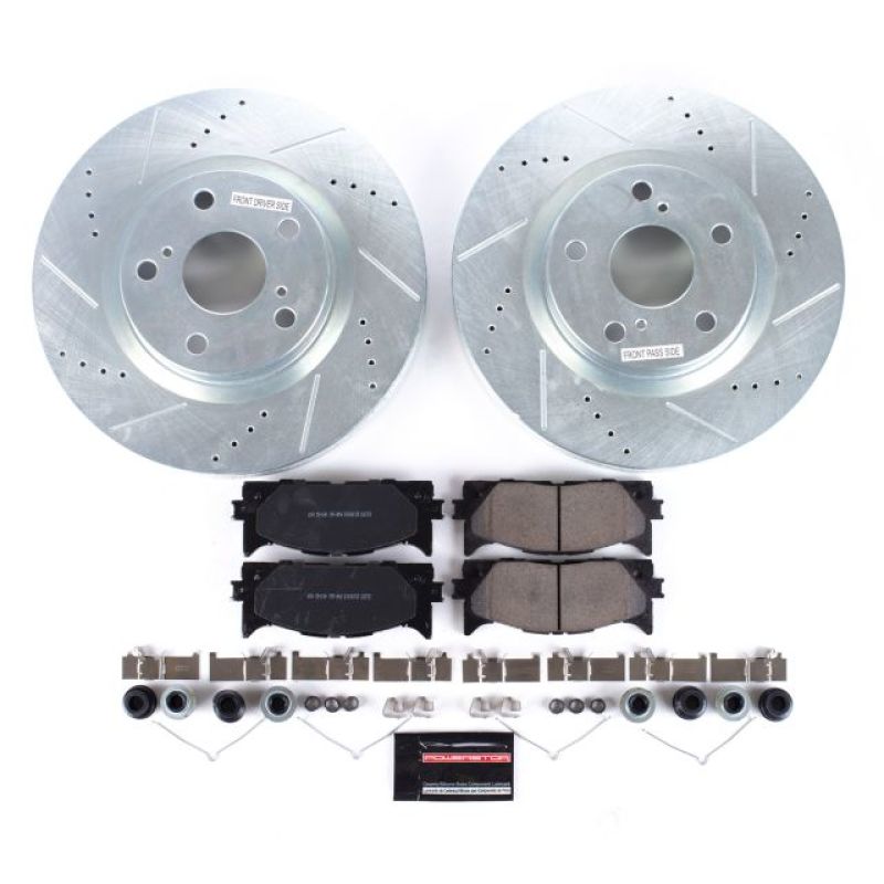 Power Stop 13-18 Lexus ES300h Front Z23 Evolution Sport Brake Kit - eliteracefab.com