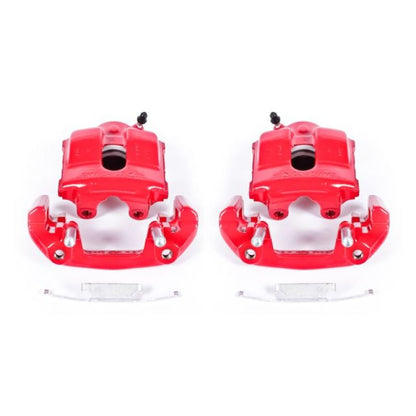 Power Stop 92-98 BMW 318i Front Red Calipers w/Brackets - Pair PowerStop