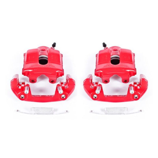 Power Stop 92-98 BMW 318i Front Red Calipers w/Brackets - Pair PowerStop