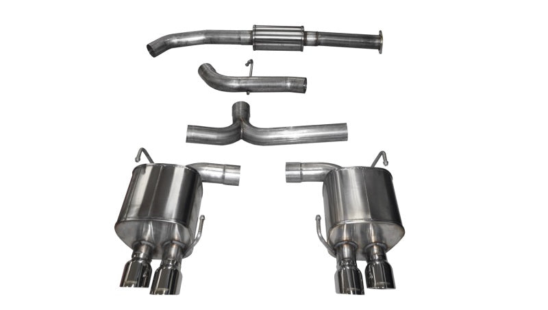 Corsa 2015 Subaru WRX Cat Back Exhaust, Polished Quad 3.5in Tips *Sport* - eliteracefab.com