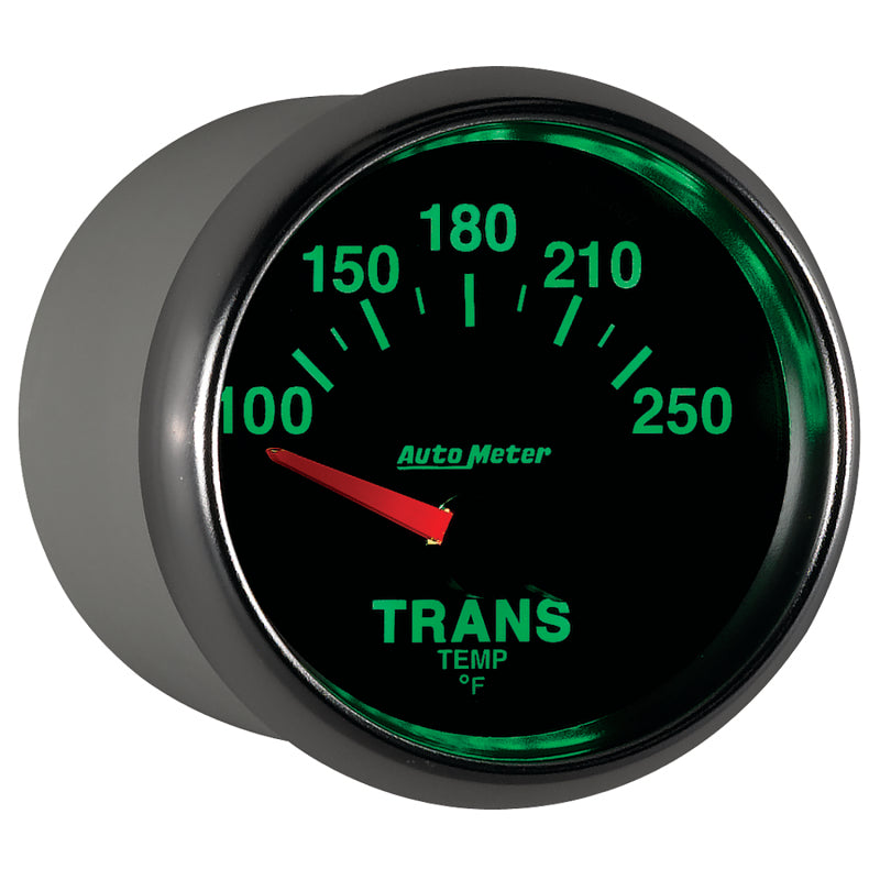 Autometer GS 52mm 100-250 Degree F Short Sweep Electronic Transmission Temperature Gauge 3849