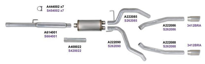Diamond Eye KIT 3in CB DUAL AL: DODGE 1500 2009-12 HEMI Diamond Eye Performance