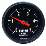 AutoMeter GAUGE; TACHOMETER; 2 1/16in.; 5K RPM; IN-DASH; Z-SERIES