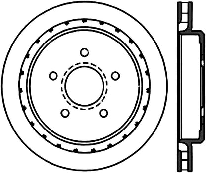 StopTech Power Slot 97-04 Chevy Corvette Slotted Right Rear CRYO Rotor Stoptech
