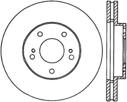 StopTech Power Slot 7/90-96 300ZX Slotted Front Left Cryo Rotor Stoptech