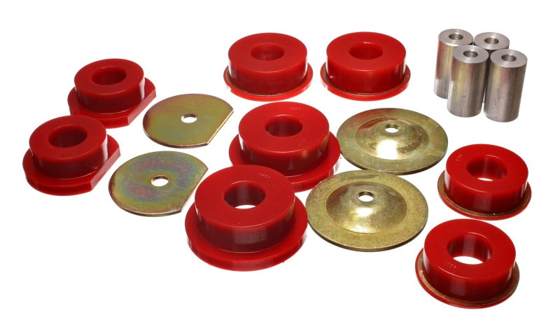 Energy Suspension Dodge 08-10 Challenger/ 07-10 Charger/05-08 Magnum RWD Red Rear Subframe Bushings - eliteracefab.com