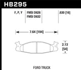 Hawk Performance Super Duty Brake Pads - HB295P.630