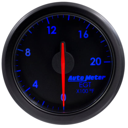 Autometer Airdrive 2-1/16in EGT Gauge 0-2000 Degrees F - Black 9145-T