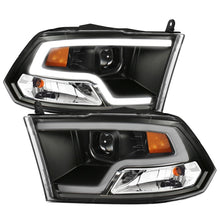 Load image into Gallery viewer, ANZO 09-18 Dodge Ram 1500 Plank Style Projector Headlights Black w/ Halo - eliteracefab.com